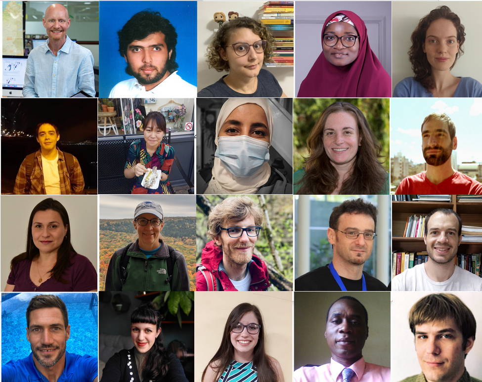 Collage of headshot of all champions and mentors.