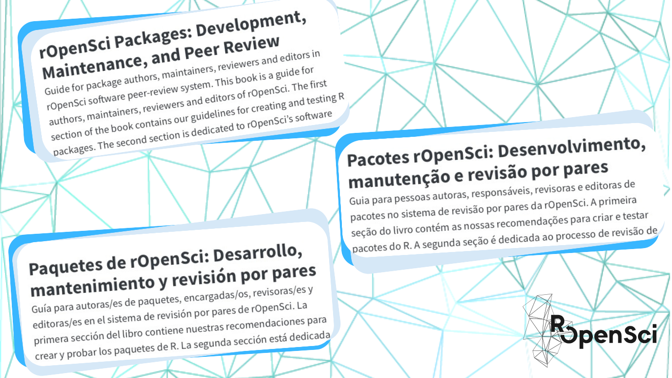 The preface of the Dev Guide in English, Portuguese and Spanish